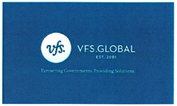 Свідоцтво торговельну марку № 170468 (заявка m201206492): vfs. global; est. 2001; partnering governments providing solutions; covernments