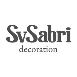 Свідоцтво торговельну марку № 336175 (заявка m202122090): svsabri; sv sabri; decoration
