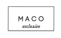 Заявка на торговельну марку № m201719880: maco exclusive; масо