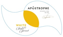 Свідоцтво торговельну марку № 332724 (заявка m202113520): apostrophe; semi-sweet; sparkling wine; white; біле