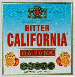 Заявка на торговельну марку № 95123432: bitter, california, italiana, t; т