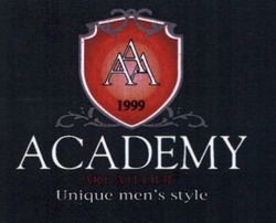 Заявка на торговельну марку № m201821346: ааа 1999; aaa 1999; academy; art-atelier; art atelier; unique men's style; unique mens style