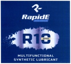 Заявка на торговельну марку № m201912038: rapide; r10 spray; r 10 spray; original chemical line; multifunctional synthetic lubricant