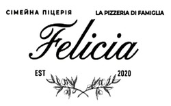 Заявка на торговельну марку № m202200964: сімейна піцерія; felicia; est.2020; la pizzeria di famiglia