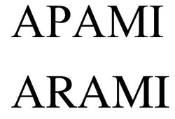 Свідоцтво торговельну марку № 332520 (заявка m202101426): arami; apami; арамі