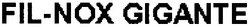 Свідоцтво торговельну марку № 94901 (заявка m200619853): fil-nox gigante