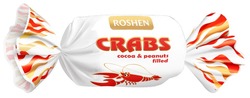 Свідоцтво торговельну марку № 247588 (заявка m201626990): crabs; roshen; cocoa&peanuts filled