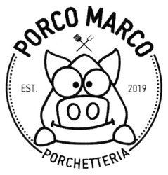 Свідоцтво торговельну марку № 304747 (заявка m201911795): porco marco; porchetteria; est.2019