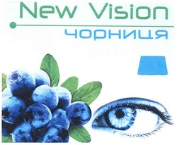 Свідоцтво торговельну марку № 147562 (заявка m201019715): чорниця; new vision