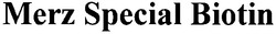Свідоцтво торговельну марку № 52556 (заявка 2003088659): merz spesial biotin