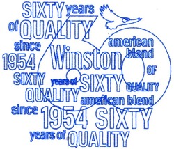 Свідоцтво торговельну марку № 187701 (заявка m201402537): 60; american blend of quality; winston; since 1954; sixty years of quality
