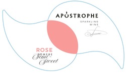 Свідоцтво торговельну марку № 332723 (заявка m202113518): apostrophe; semi-sweet; sparkling wine; rose; рожеве
