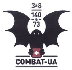 Заявка на торговельну марку № m201500381: combat-ua; 3&8; 140&73