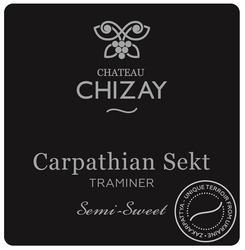 Заявка на торговельну марку № m202024846: carpathian sekt; chateau; chizay; semi-sweet; traminer; zakarpattya-unique terroir from ukraine
