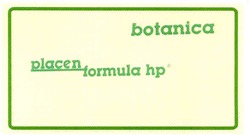 Заявка на торговельну марку № m200720796: botanica; placen formula hp