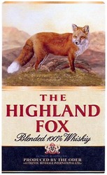 Свідоцтво торговельну марку № 210492 (заявка m201415931): the highland fox; blended 100%whiskiy; produced by the oder
