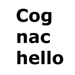 Заявка на торговельну марку № m201828606: cog nac hello; cognac hello