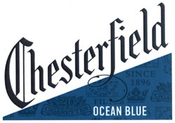 Свідоцтво торговельну марку № 263254 (заявка m201722985): ocean blue; chesterfield; 20 cigarettes filter; since 1896