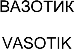Заявка на торговельну марку № 2003010552: вазотик; vasotik