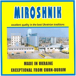 Заявка на торговельну марку № m200511766: miroshnik; made in ukraine; exceptional from corn-durum; excellent guality in the best ukrainian traditions