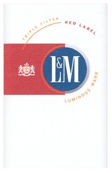 Свідоцтво торговельну марку № 109967 (заявка m200800992): l&m; lm; luminous mark; triple filter; red label