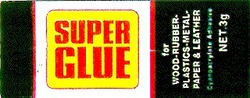 Свідоцтво торговельну марку № 18342 (заявка 97061532): super glue