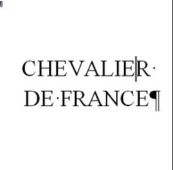 Заявка на торговельну марку № m202003889: chevalier de france