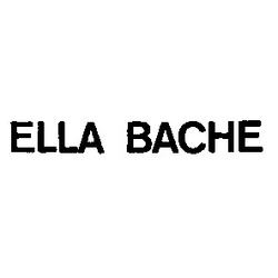 Свідоцтво торговельну марку № 2877 (заявка 134362/SU): ella bache