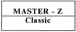 Свідоцтво торговельну марку № 39093 (заявка 2002021675): classic; master-z