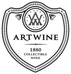 Свідоцтво торговельну марку № 285499 (заявка m201815651): aw; artwine; 1880 collectible wine; art wine; avv