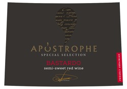 Свідоцтво торговельну марку № 338999 (заявка m202119785): bastardo; anna gorkun; apostrophe; semi-sweet red wine; special selection; proudly ukrainian