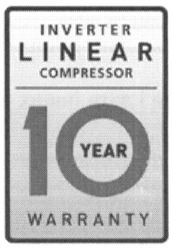 Свідоцтво торговельну марку № 182615 (заявка m201304881): inverter linear compressor; 10 year; warranty