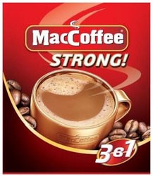 Заявка на торговельну марку № m202204798: мас; mac coffee; maccoffee strong; 3в1; maccoffee strong