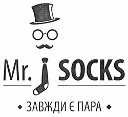 Заявка на торговельну марку № m201804946: mr.socks; mr socks; завжди є пара