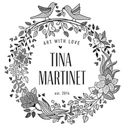 Свідоцтво торговельну марку № 206089 (заявка m201412009): tina martinet; est.2014; art with love