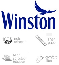 Заявка на торговельну марку № m202210590: comfort filte; "hand selected tobacco"; linen paper; rich tobacco; 100%; winston