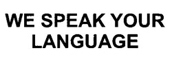 Заявка на торговельну марку № 98010066: we speak your language