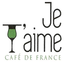 Заявка на торговельну марку № m201817052: je t'aime cafe de france; je taime cafe de france