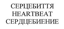 Заявка на торговельну марку № m201916416: серцебиття; heartbeat; сердцебиение