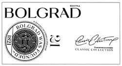 Свідоцтво торговельну марку № 306504 (заявка m201916048): bg; bolgrad was founded in 1821; classic collection; gb; м.болград засновано в 1821 році; класична колекція