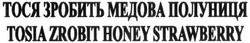 Свідоцтво торговельну марку № 305424 (заявка m201919914): tosia zrobit honey strawberry; тося зробить медова полуниця