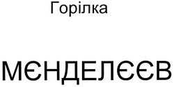 Заявка на торговельну марку № m200903557: горілка мєндєлєєв