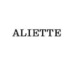Свідоцтво торговельну марку № 4837 (заявка 82660/SU): aliette