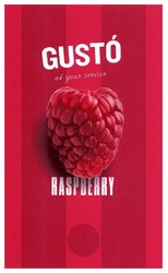 Свідоцтво торговельну марку № 301256 (заявка m201920690): gusto at your service; raspberry