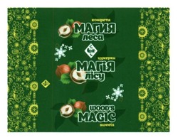 Свідоцтво торговельну марку № 241458 (заявка m201619066): цукерки магія лісу; конфеты магия леса; wood's magic sweets