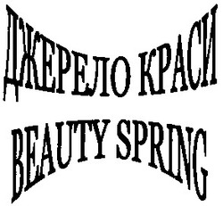 Заявка на торговельну марку № 20040504813: джерело краси; beauty spring