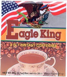 Заявка на торговельну марку № 2002031838: eagle king; 3 in 1 instant coffeemix