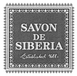 Заявка на торговельну марку № m201521250: savon de siberia; established 1688