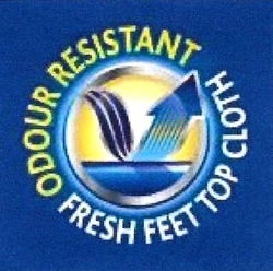 Свідоцтво торговельну марку № 285925 (заявка m201826821): odour resistant; fresh feet top cloth; v