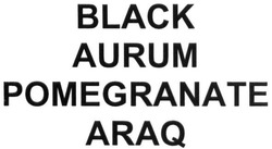 Свідоцтво торговельну марку № 287202 (заявка m201804291): black aurum pomegranate araq
